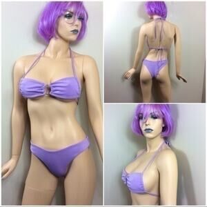 Zaful purple ribbed bikini. Small. Size 4